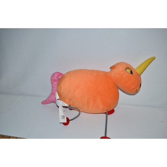 Ikea Sagoskatt Orange Unicorn Plush Soft Toy 20" 7596 Stuffed animal - Picture 9 of 9